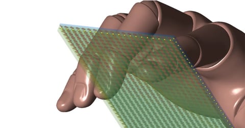 Imagen del solucionador electrostático de XFdtd para el diseño de pantallas táctiles