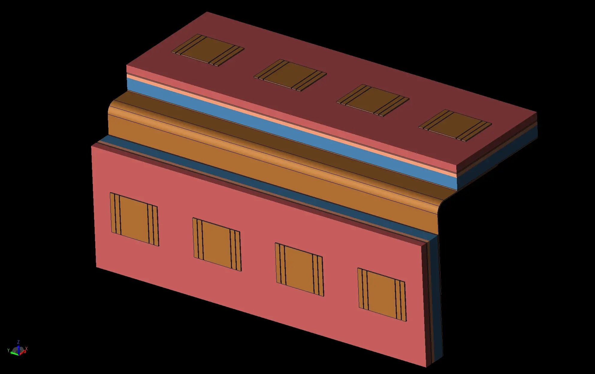 Figura 1: Geometría 3D