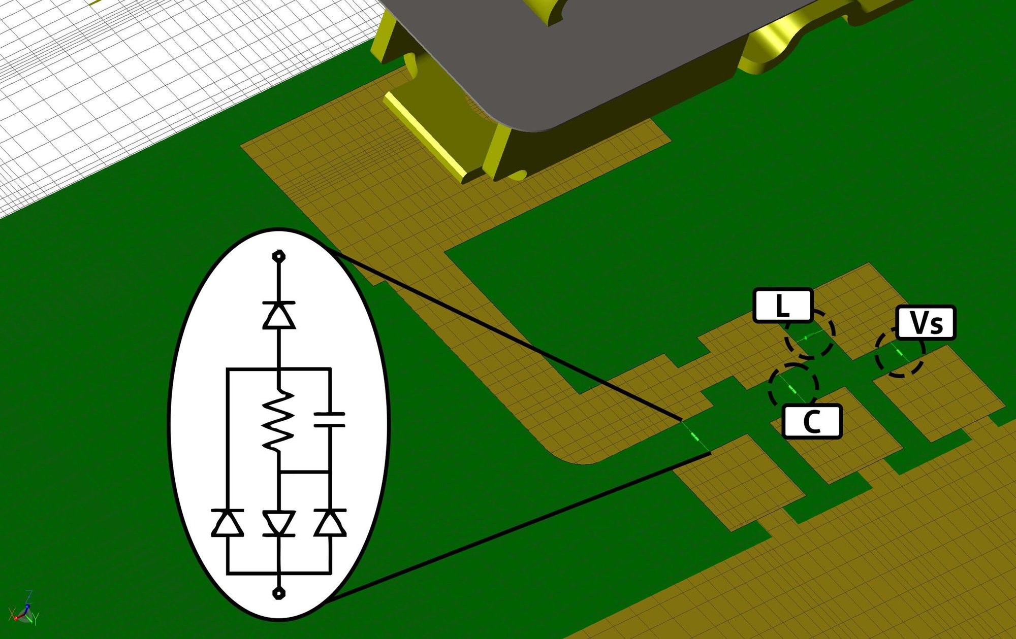 co-simulación-geometría+tvs+diodos