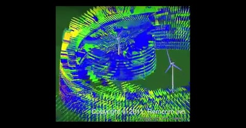 Simulación de trayectorias múltiples entre aerogeneradores Imagen