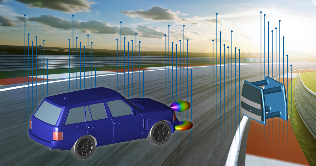 WaveFarer simula los retornos brutos del radar para escenarios de pruebas de conducción.