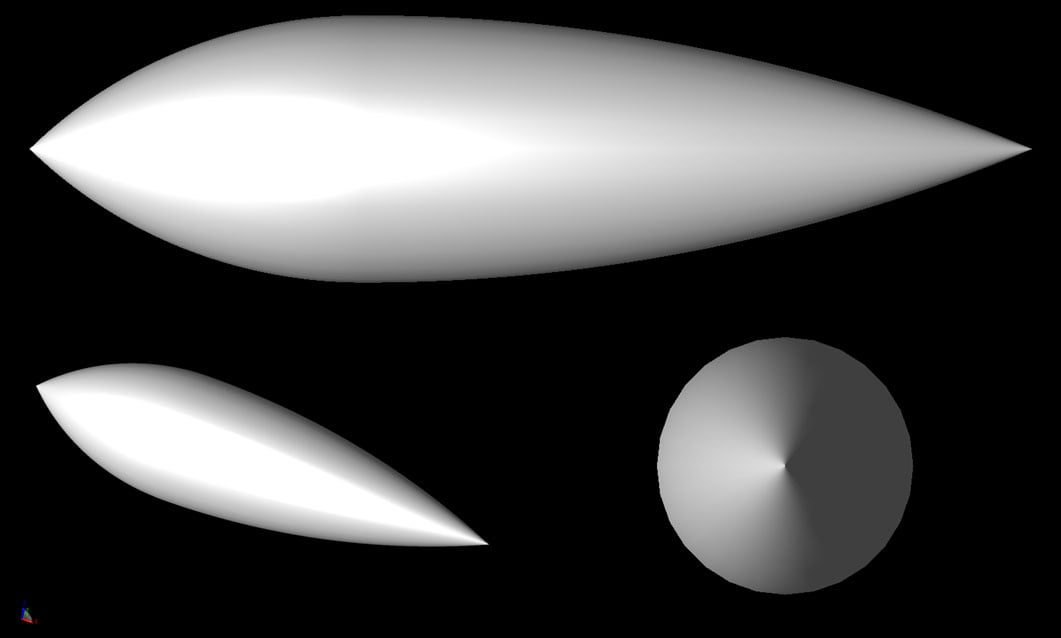 Figura 2La geometría de doble ojiva.
