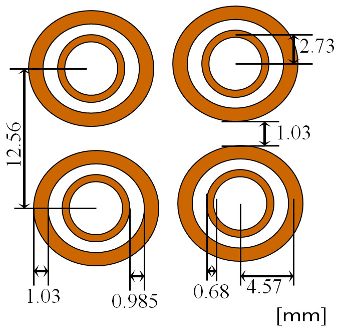 Figura 2: Dimensiones de los anillos.