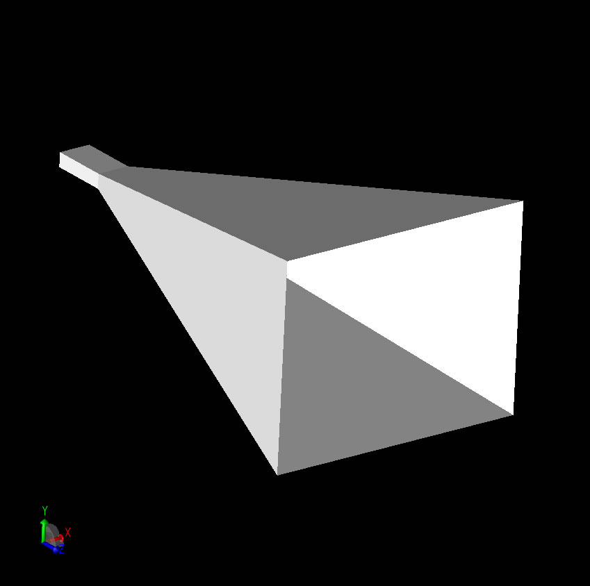  Figura 1: Geometría de la bocina dibujada en el XF.