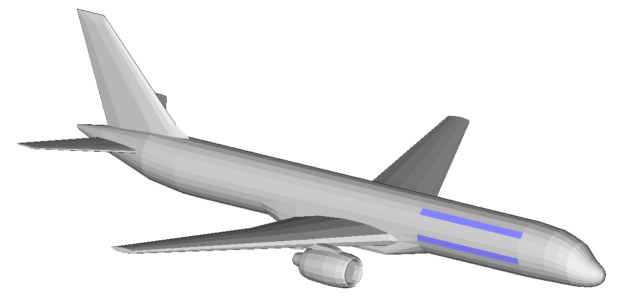 Figura 1: Geometría del Boeing 757.